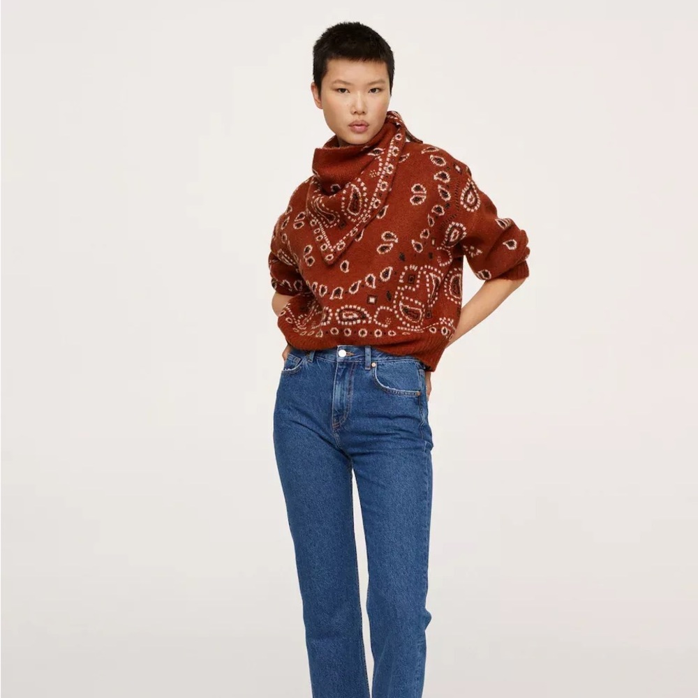 Mango bandana sweater (missing hankie)